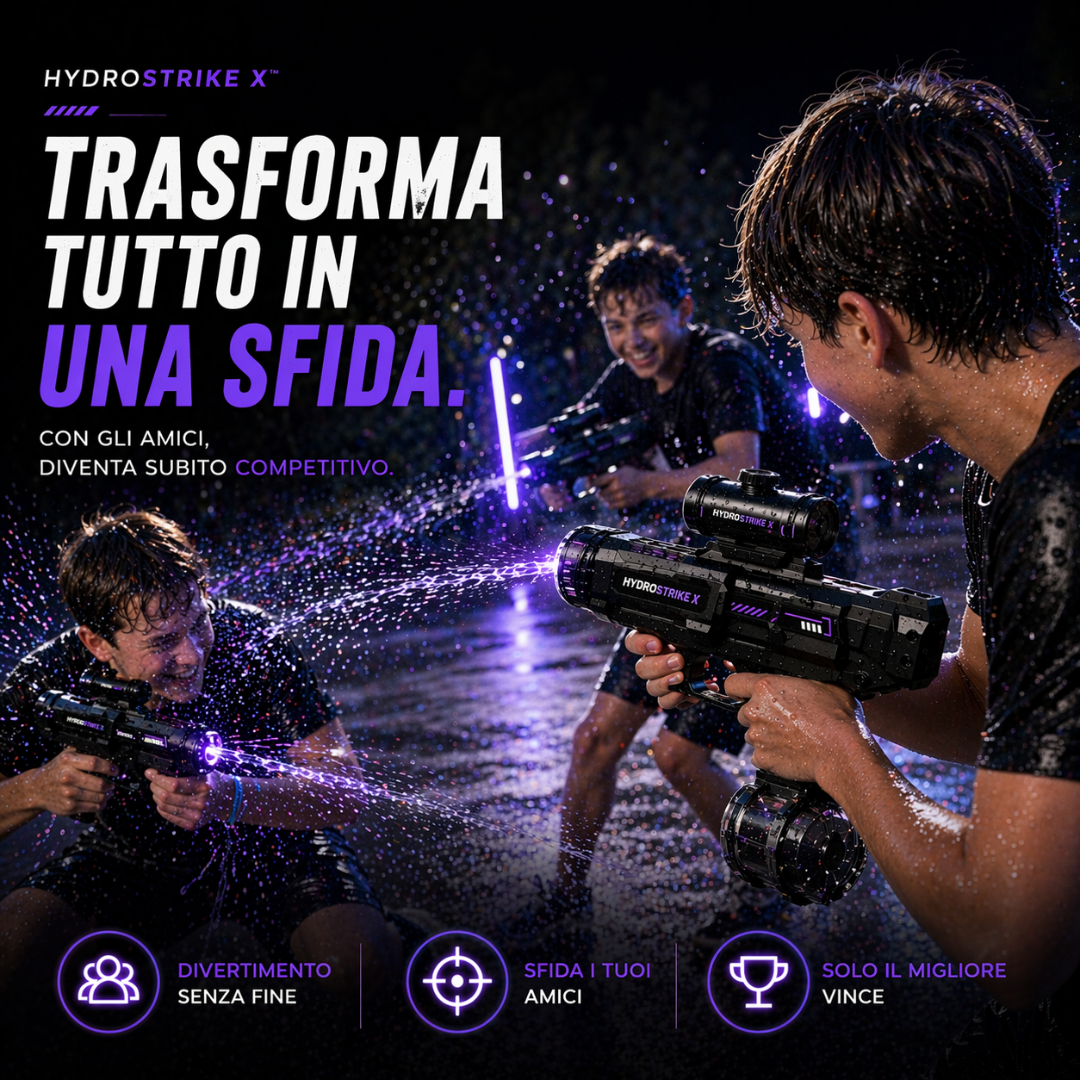 HydroStrike X™ | Pistola ad Acqua Elettrica ad Alta Potenza